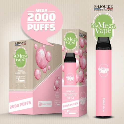 Bubble Gum - Ma MEGA Vape 2000 puff