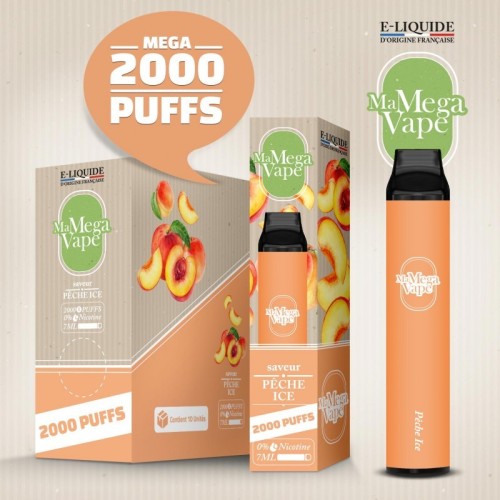 Peche Ice - Ma MEGA Vape 2000 puff