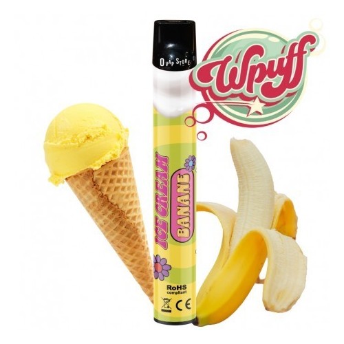 Wpuff Ice cream Banane (Boite de 10) - Liquideo