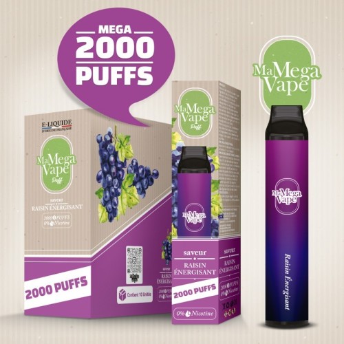 Pomme Energisant - Ma MEGA Vape 2000 puff