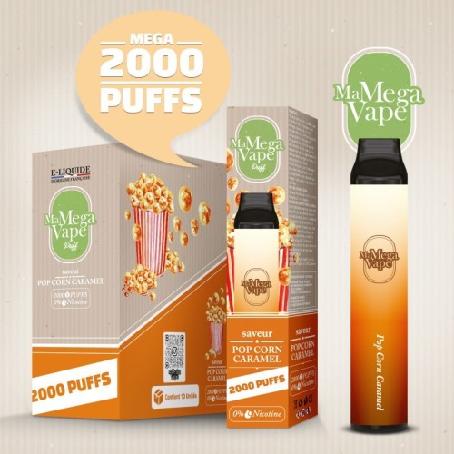 Pop Corn Caramel - Ma MEGA Vape 2000 puff