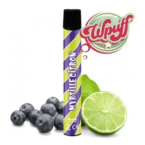 Wpuff Myrtille Citron (Boite de 10) - Liquideo