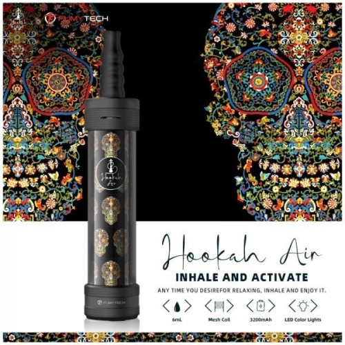 E-Chicha Portable Hookah Air 6ml 3200mAh Skull Art - Fumytech