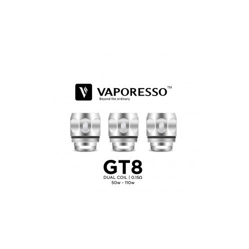 Résistance GT8 (0.15oHm) pour NRG Tank de VAPORESSO (Pack de 3)