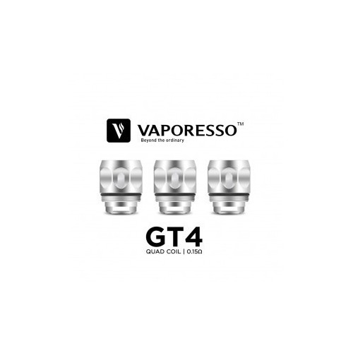 Résistance GT4 (0.15oHm) pour NRG Tank de VAPORESSO (Pack de 3)