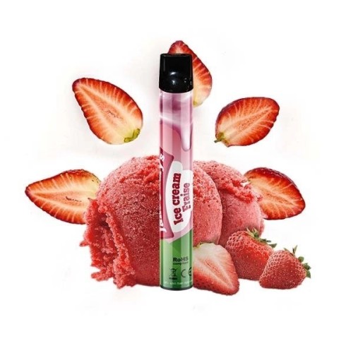 Wpuff Ice Cream Fraise (Boite de 10) - Liquideo