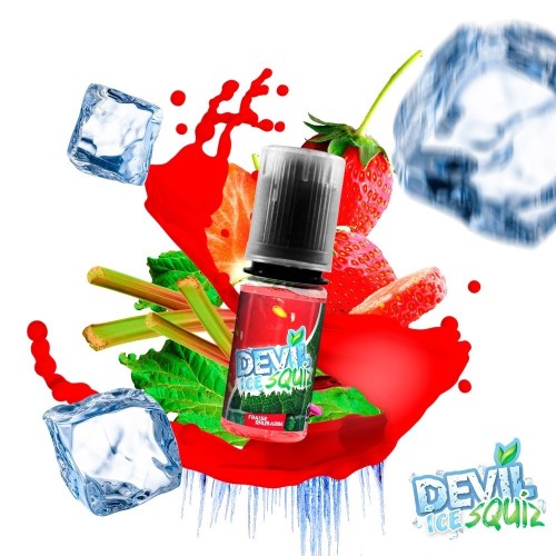 Fraise Rhubarbe 10ml - DEVIL ICE Squiz - AVAP